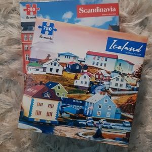 Bundle of 2 Puzzles, 750-piece, Barnes & Noble